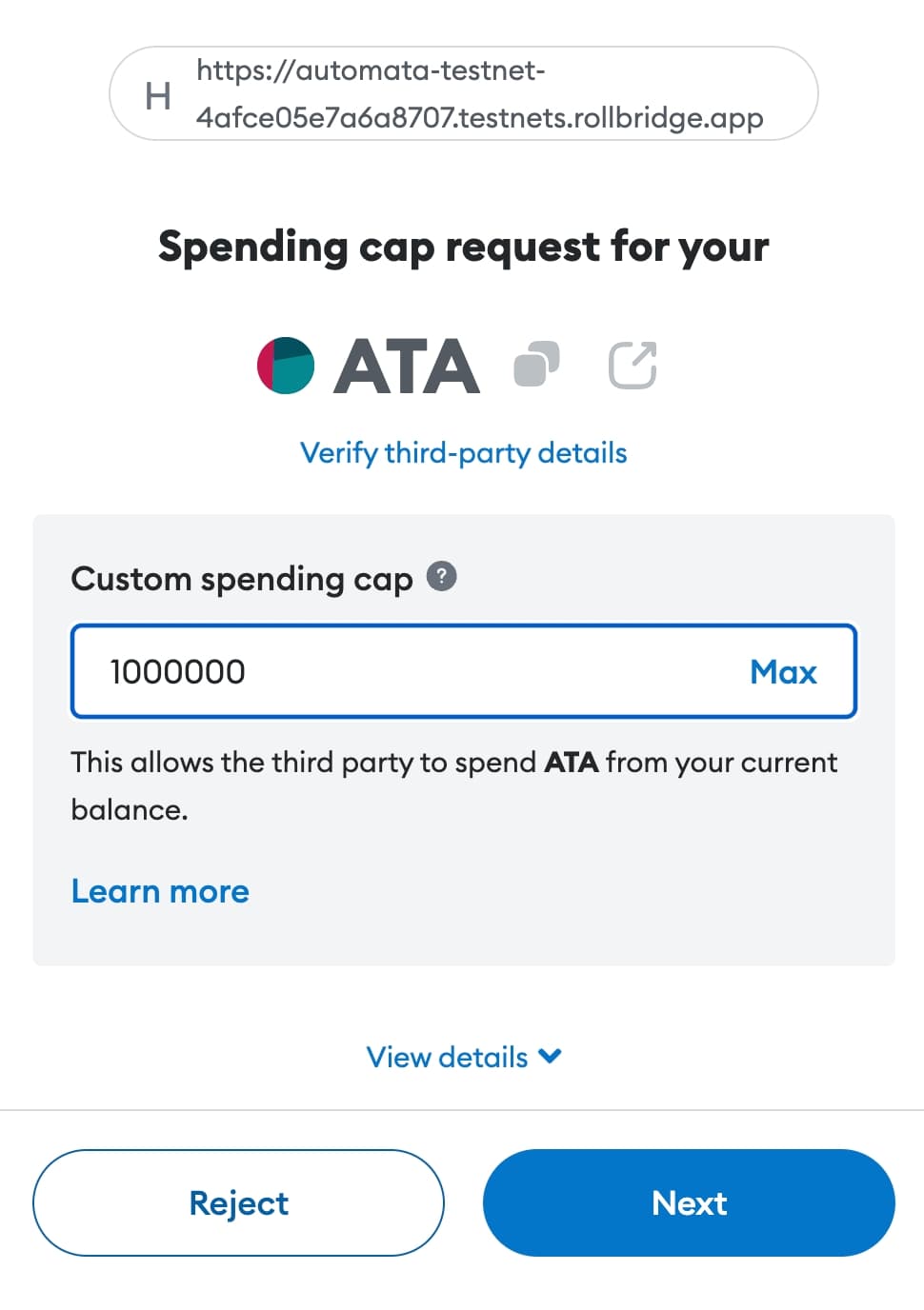 Confirm approval