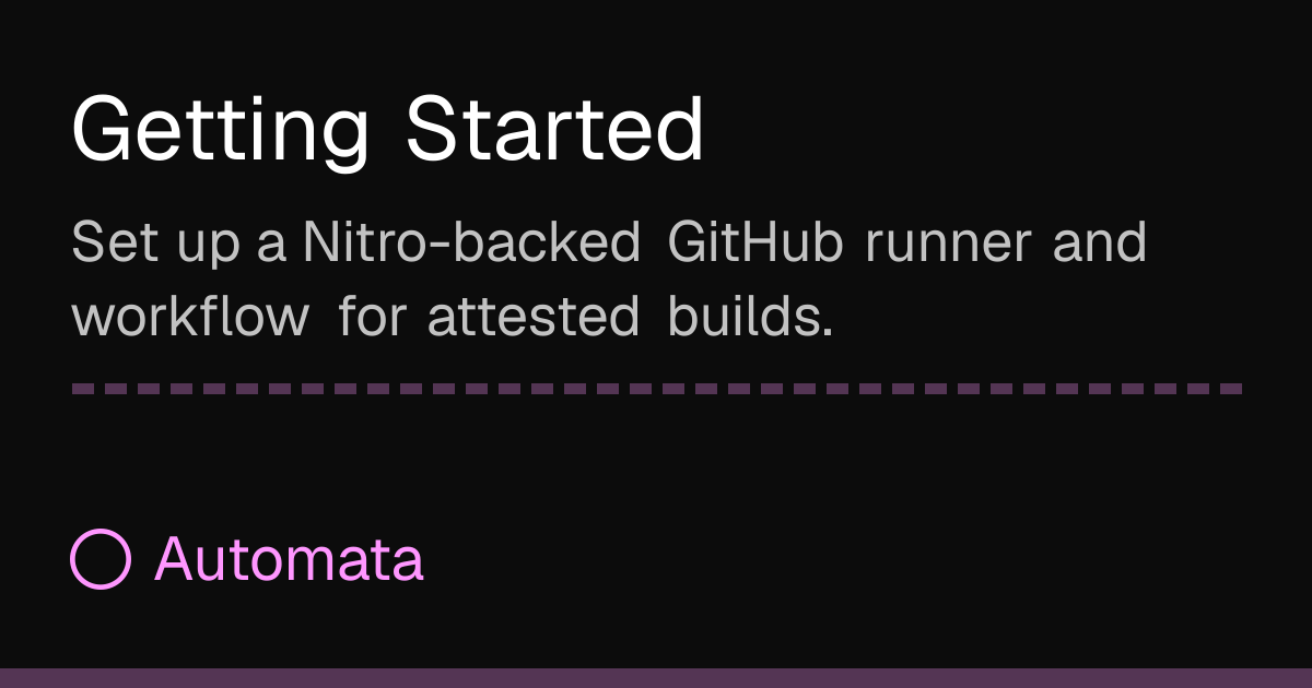 Getting Started | Automata Docs